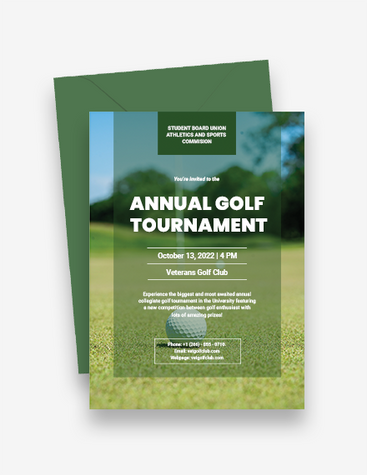 Golf Tournament Invitation