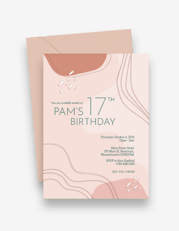 Pastel Birthday Party Invite