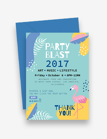 Colorful Summer Party Invite