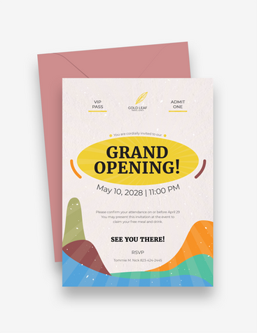 Travel Firm Opening Invitation