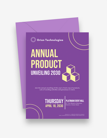 Dynamic Product Launch Invitation