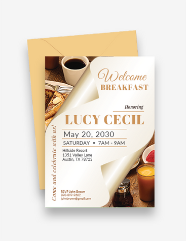 Welcome Breakfast Invitation