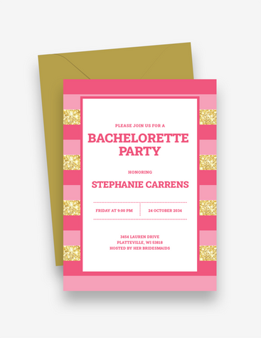 Fun Bachelorette Party Invitation