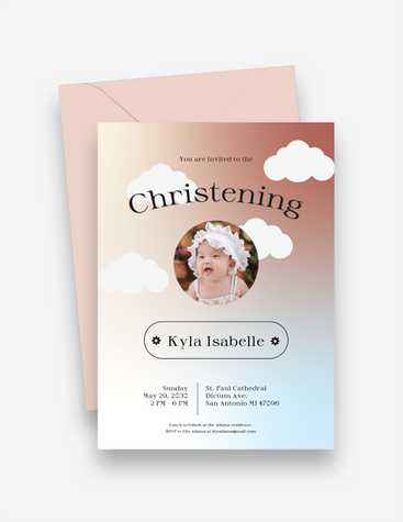 Adorable Christening Invite