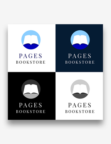 Simple Modern Book Store Logo
