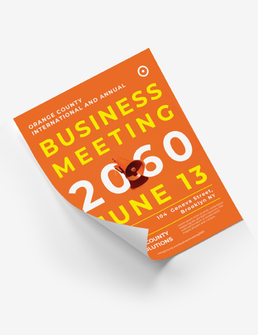 Bold Business Meeting Poster