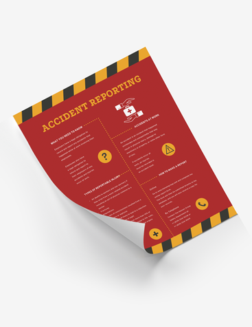 Accident Reporting Poster