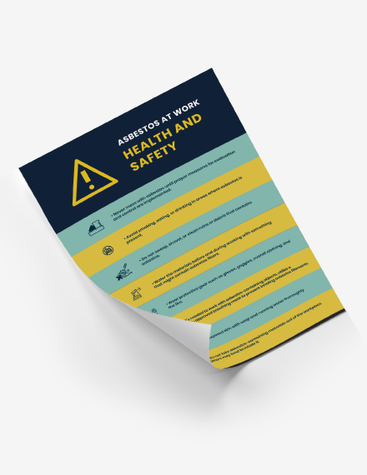 Bicolor Asbestos Safety Poster