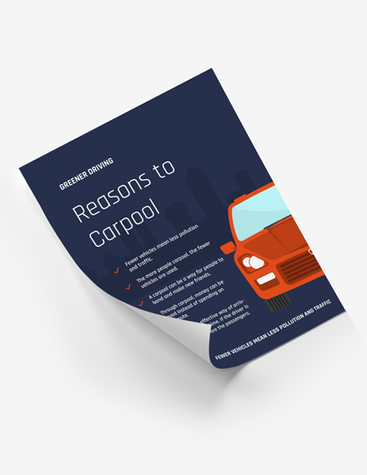 Carpool Information Poster