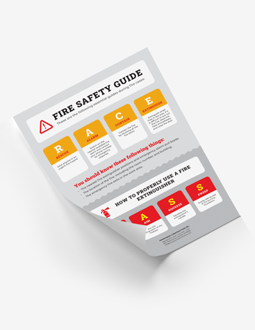 Fire Safety Guidelines Poster