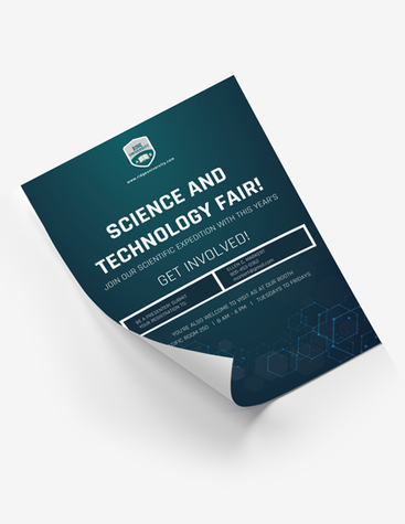 Sleek STEM Fair Poster