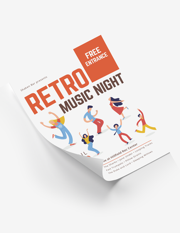 Retro Music Event Poster