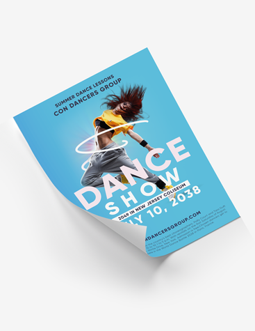 Blue Dance Show Poster
