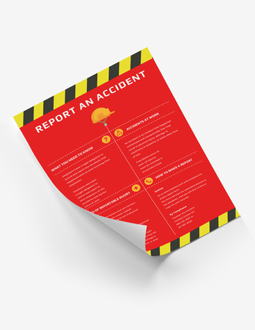 Bright Accident Reporting Poster