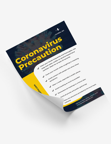 Coronavirus Precaution Poster