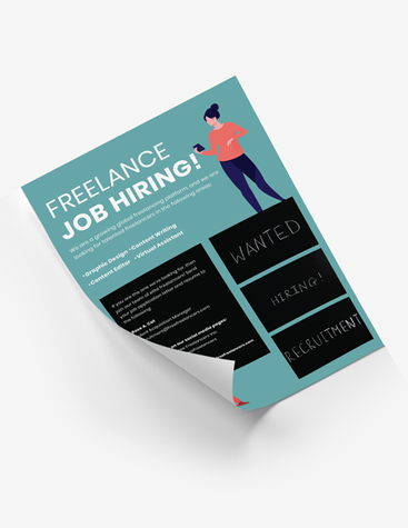 Sleek Job Hiring Poster