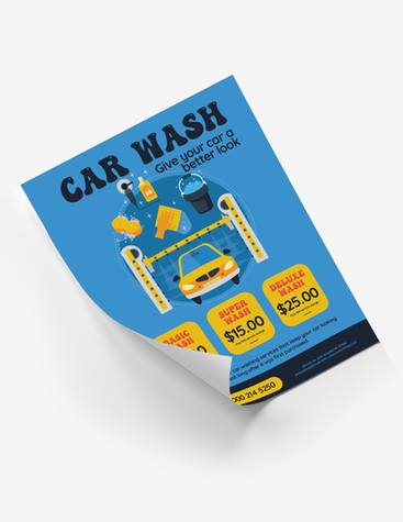 Car Wash Company Poster