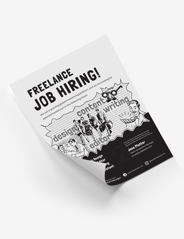 Freelance Job Hiring Poster