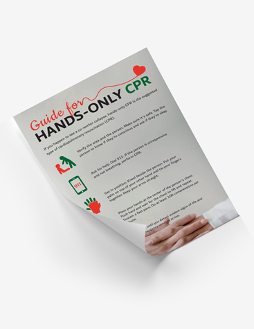 Hands-Only CPR Guide Poster