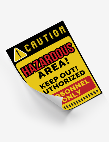 Hazardous Area Poster
