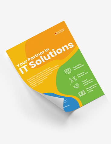 IT Solutions Company Ad POster