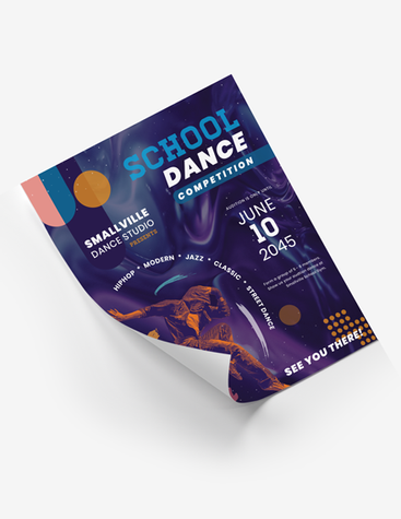 Artsy Dance Competition Poster