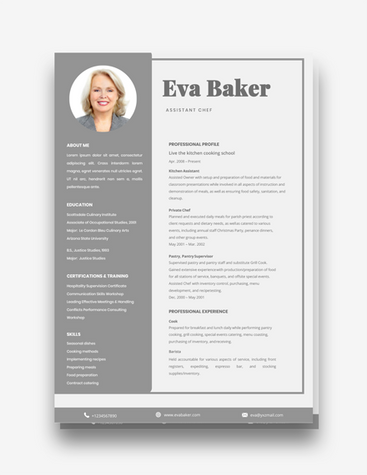 Assistant Chef Resume