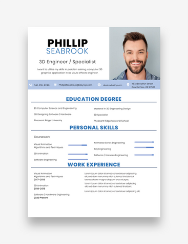 3D Engineer/Specialist Resume