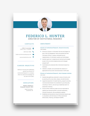 Director of Research Resume