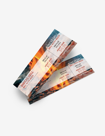Sizzling Barbecue Party Ticket