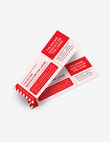 Red Film Ticket Template