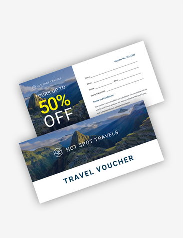 Travel Agency Promo Voucher