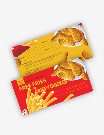 Red and Yellow Resto Voucher